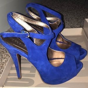 Suede BCBG heels